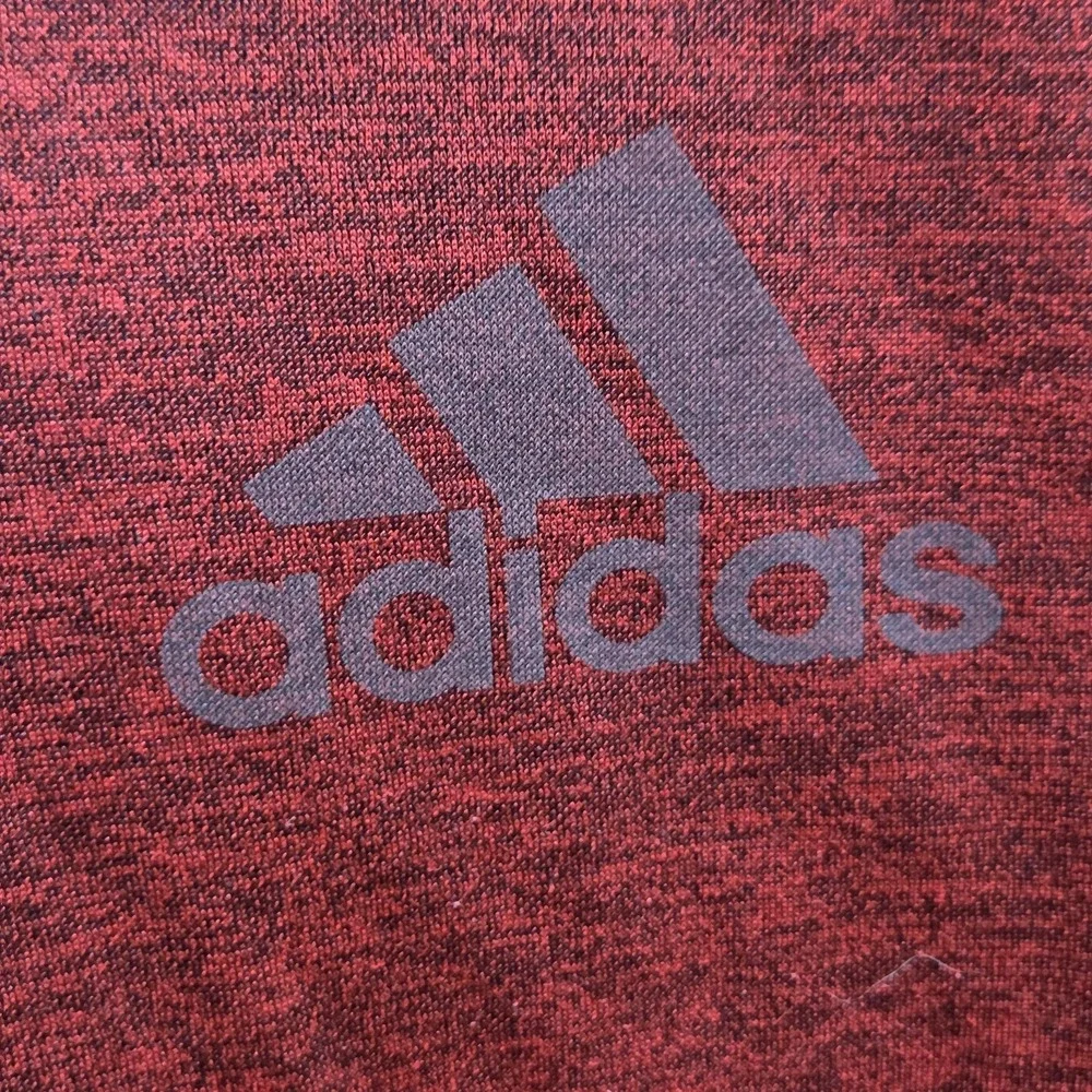 Adidas Hoodie Mens Large Red Climawarm‎ Team Issue Fleece Pullover Sweatshirt